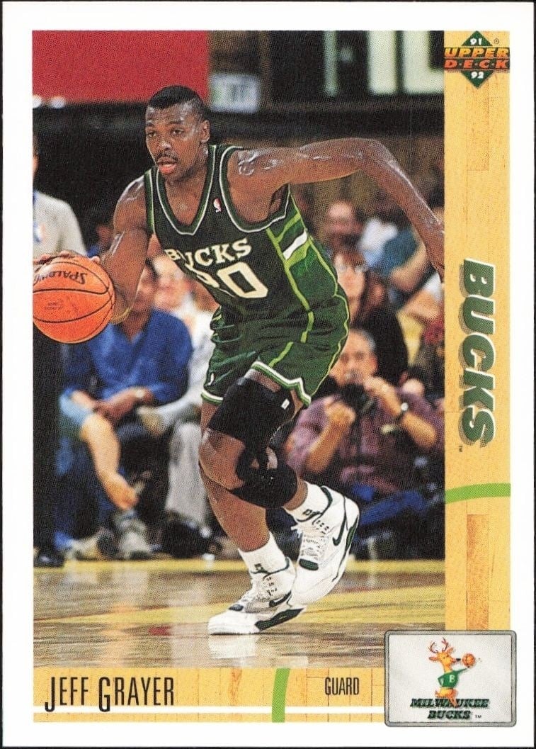 1991-92 Upper-Deck Jeff Grayer #221 trading card