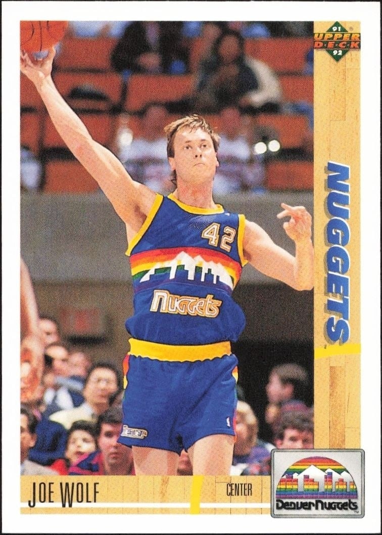 1991-92 Upper-Deck Joe Wolf #297 trading card