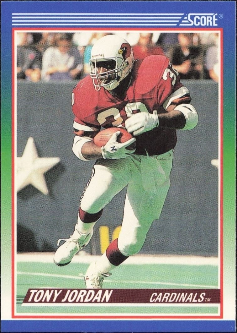 1990 Score Tony Jordan #429 trading card