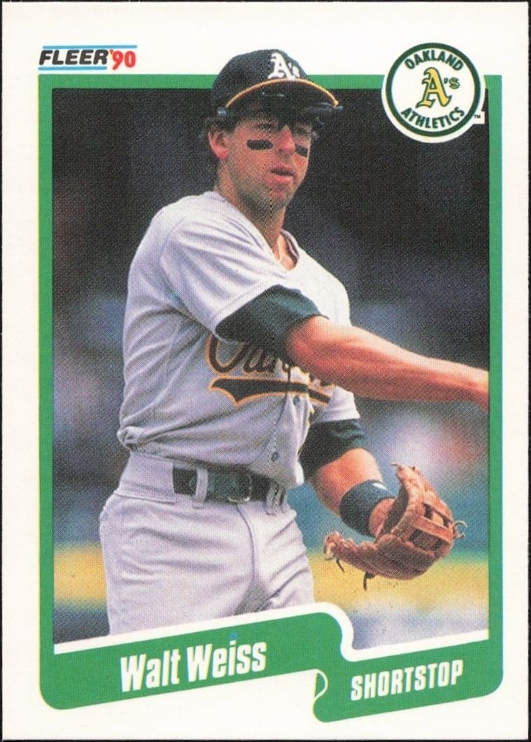 1990 Fleer Walt Weiss #22 trading card