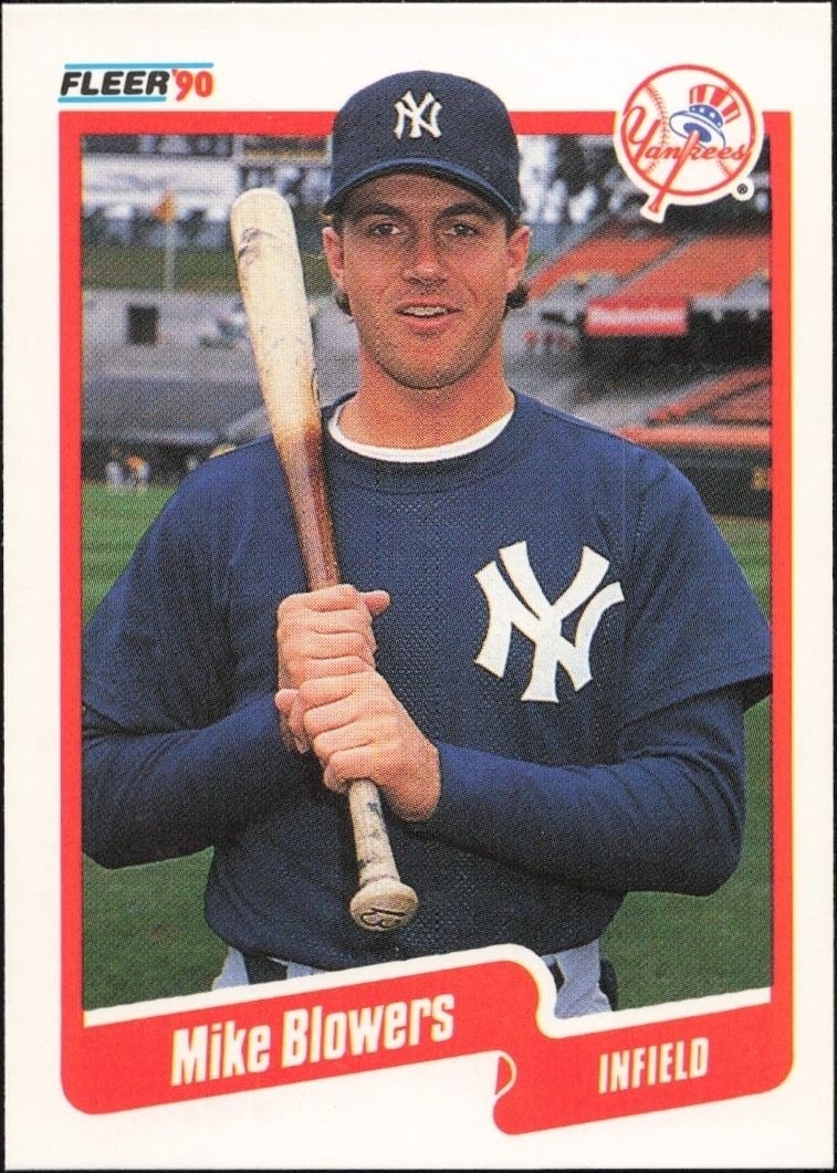 1990 Fleer Mike Blowers #438 trading card