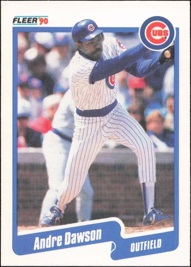 1990 Fleer Andre Dawson #29 trading card