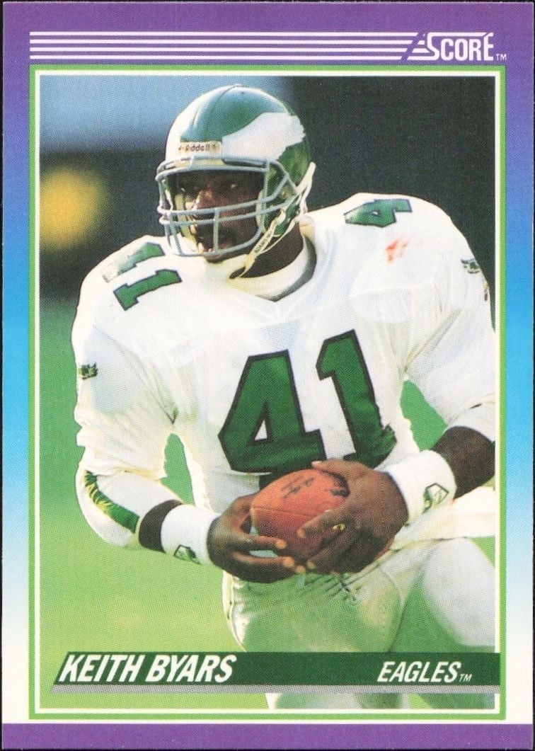 1990 Score Keith Byars #159 trading card