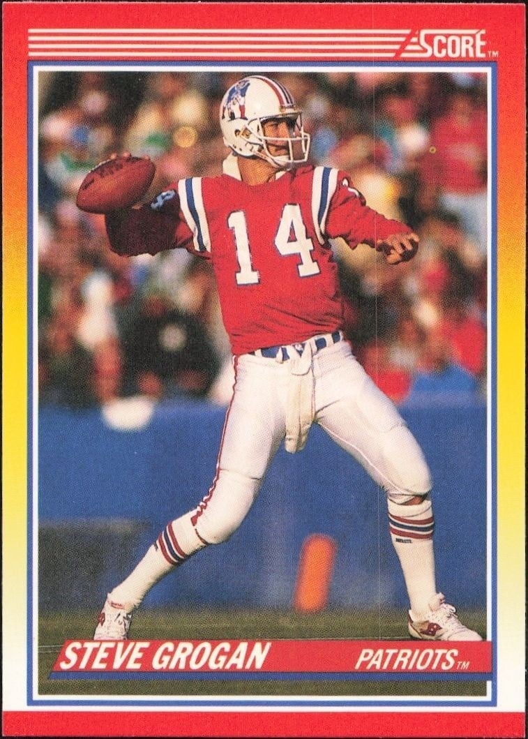 1990 Score Steve Grogan #221 trading card