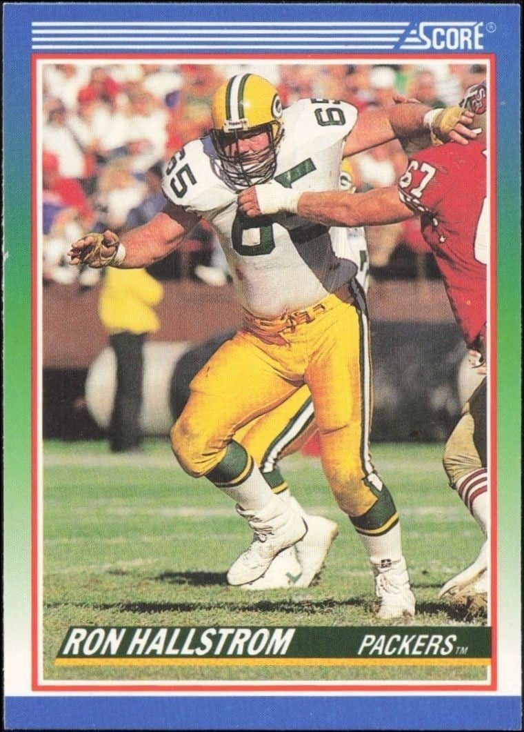 1990 Score Ron Hallstrom #337 football trading card front