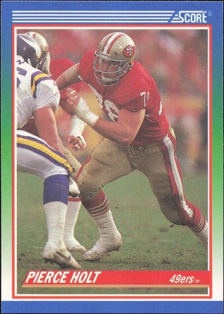 1990 Score Pierce Holt #348 trading card