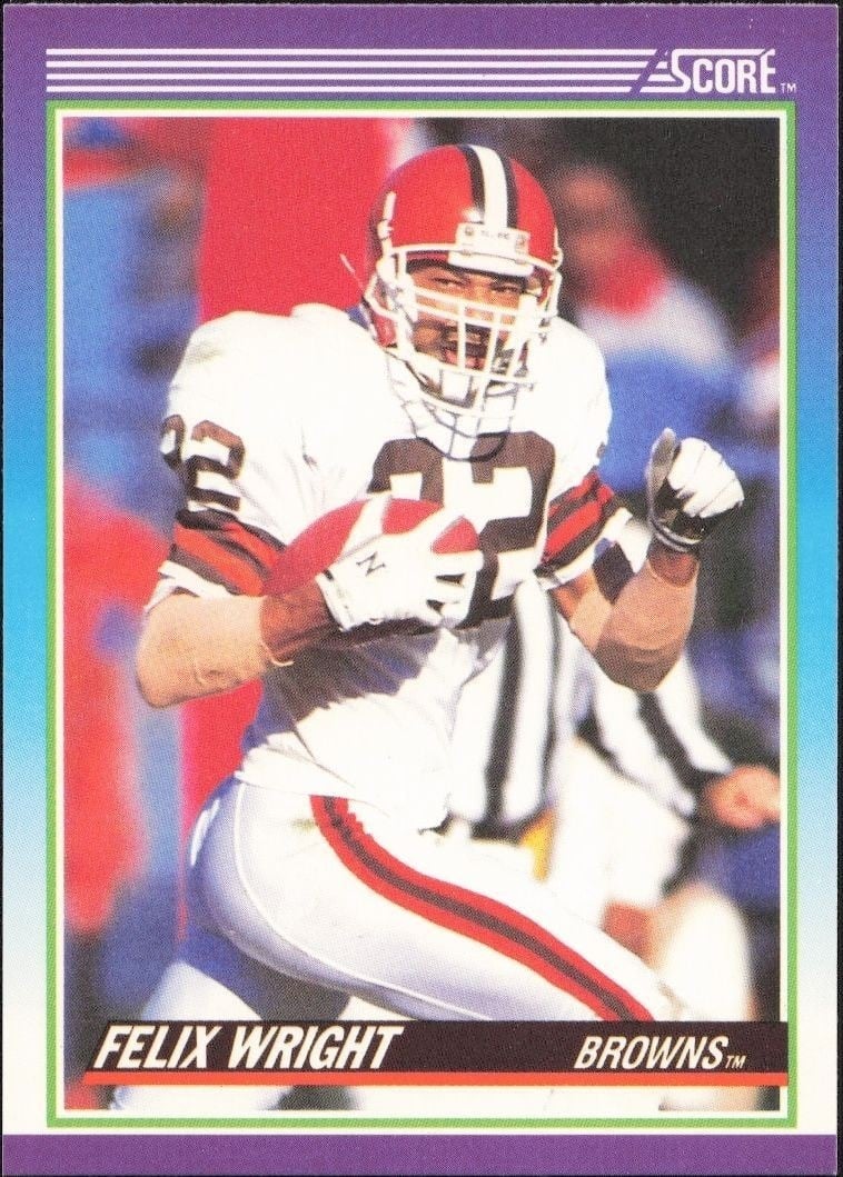 1990 Score Felix Wright #122 trading card