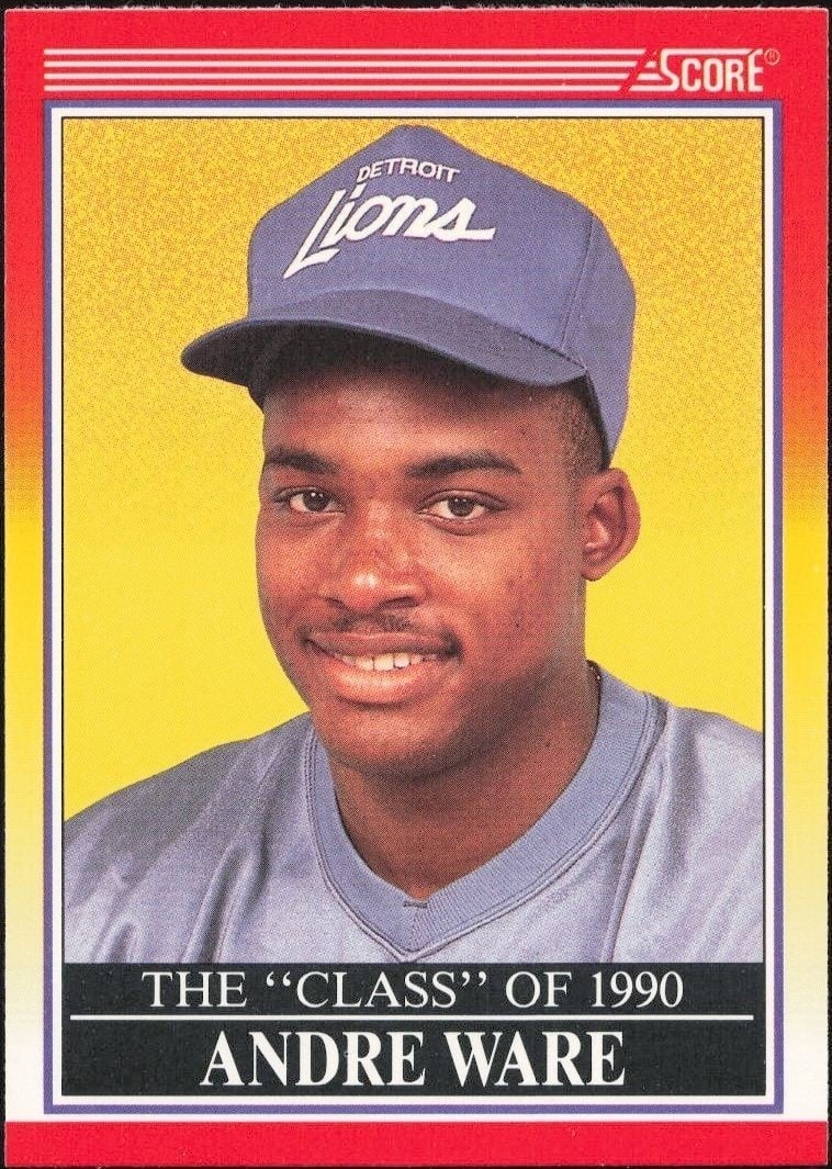 1990 Score Andre Ware #607 trading card