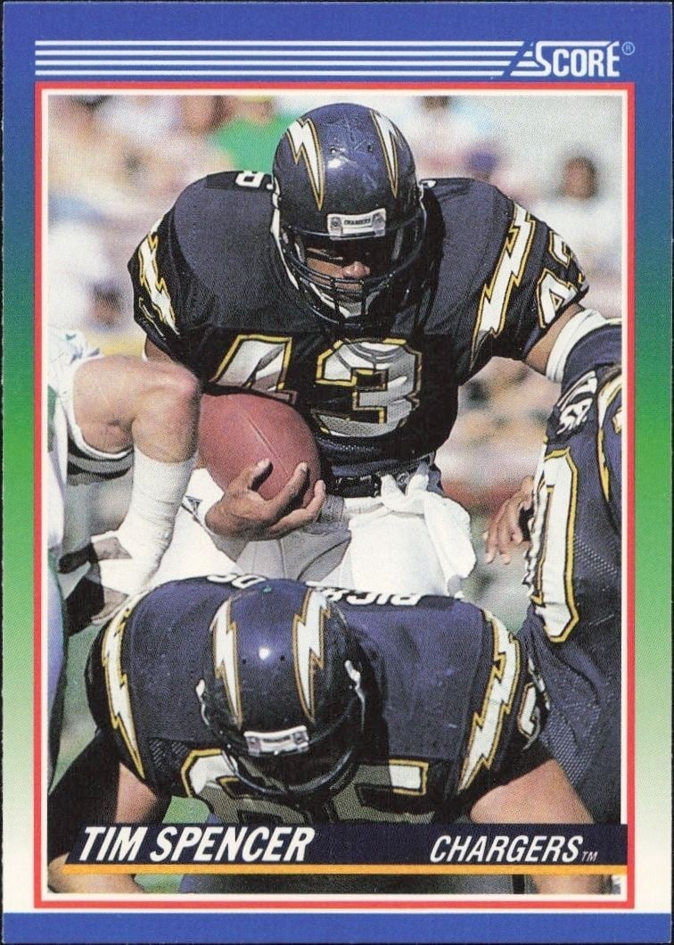 1990 Score Tim Spencer #423 trading card