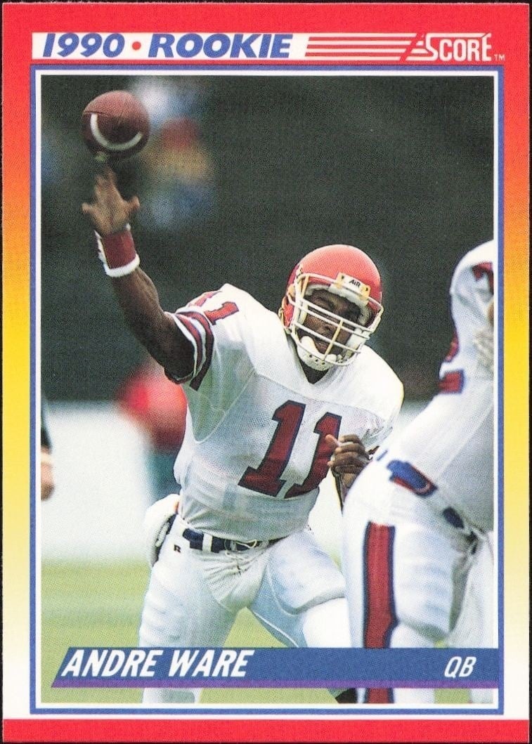 1990 Score Andre Ware #292 trading card