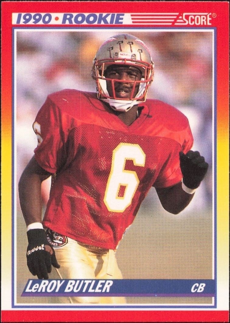1990 Score LeRoy Butler #619 trading card