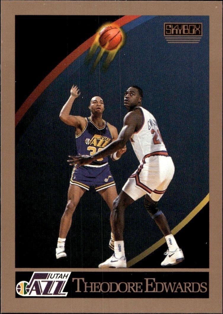 1990-91 Skybox Theodore Edwards #277 trading card