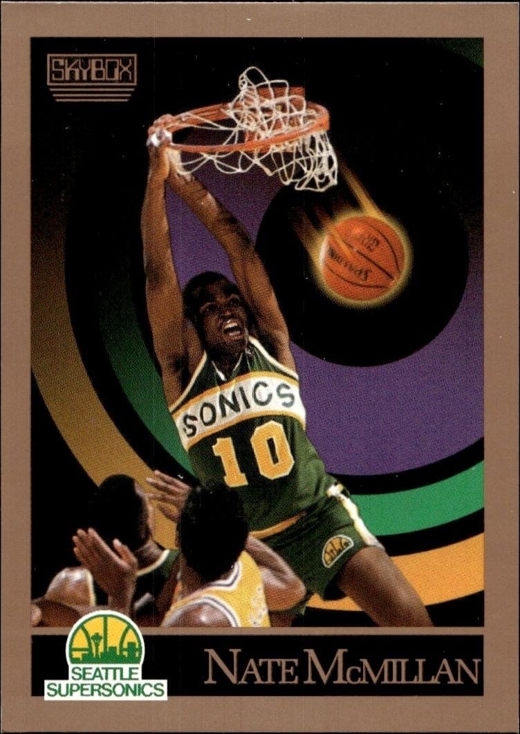 1990-91 Skybox Nate McMillan #271 trading card