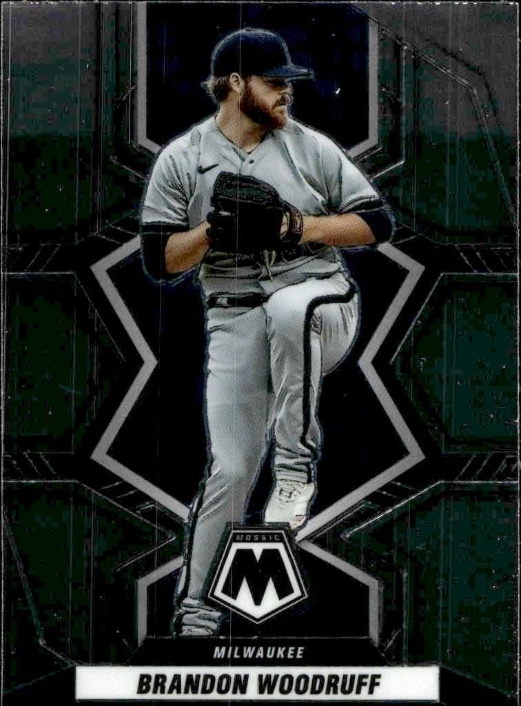 2022 Panini Mosaic Brandon Woodruff #154 trading card