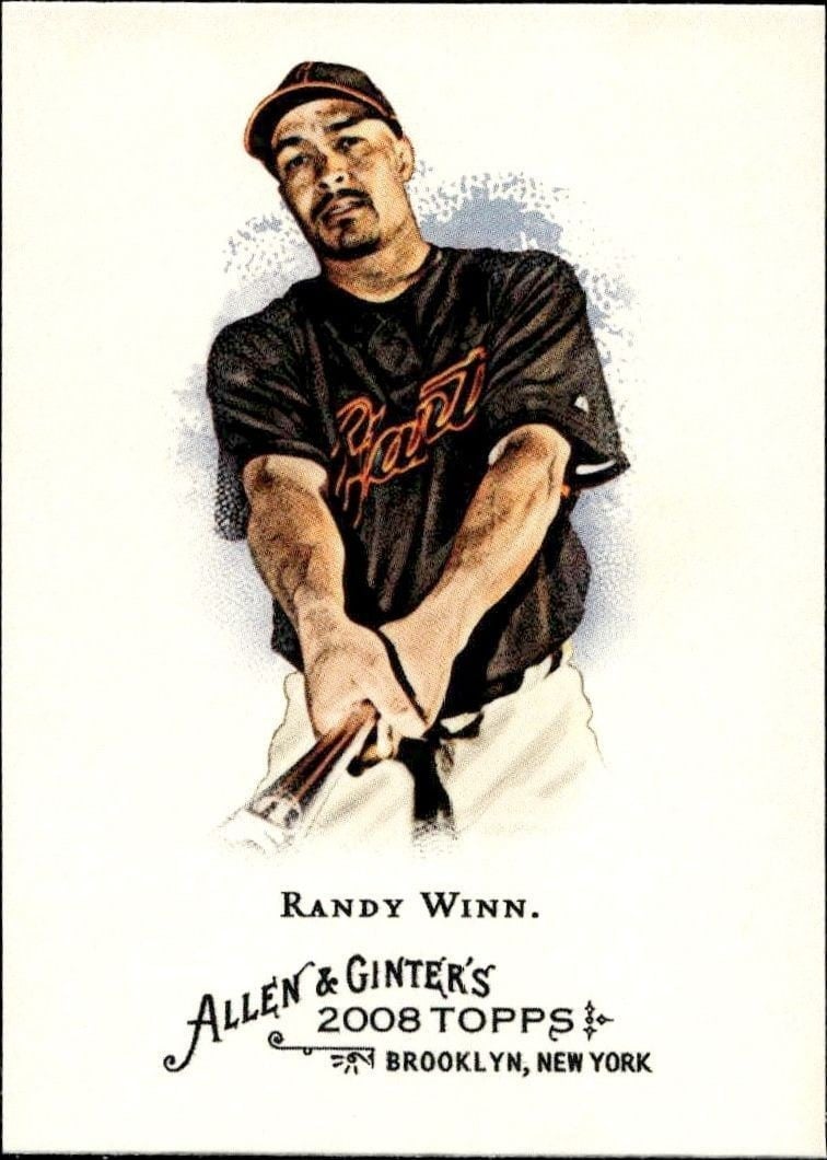 2008 Topps Allen & Ginter Randy Winn #161 trading card
