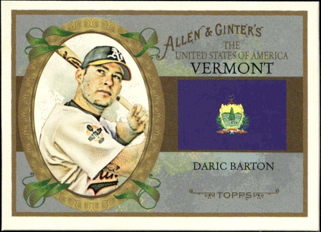 2008 Topps Allen & Ginter Daric Barton #US45 trading card