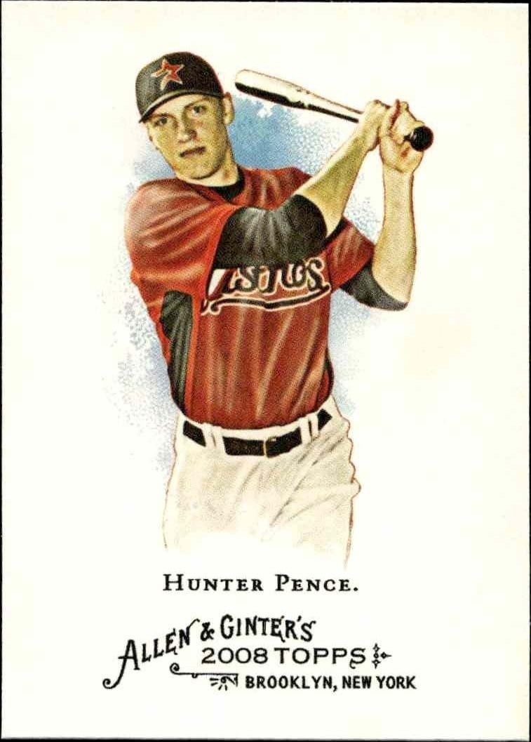 2008 Topps Allen & Ginter Hunter Pence #254 trading card