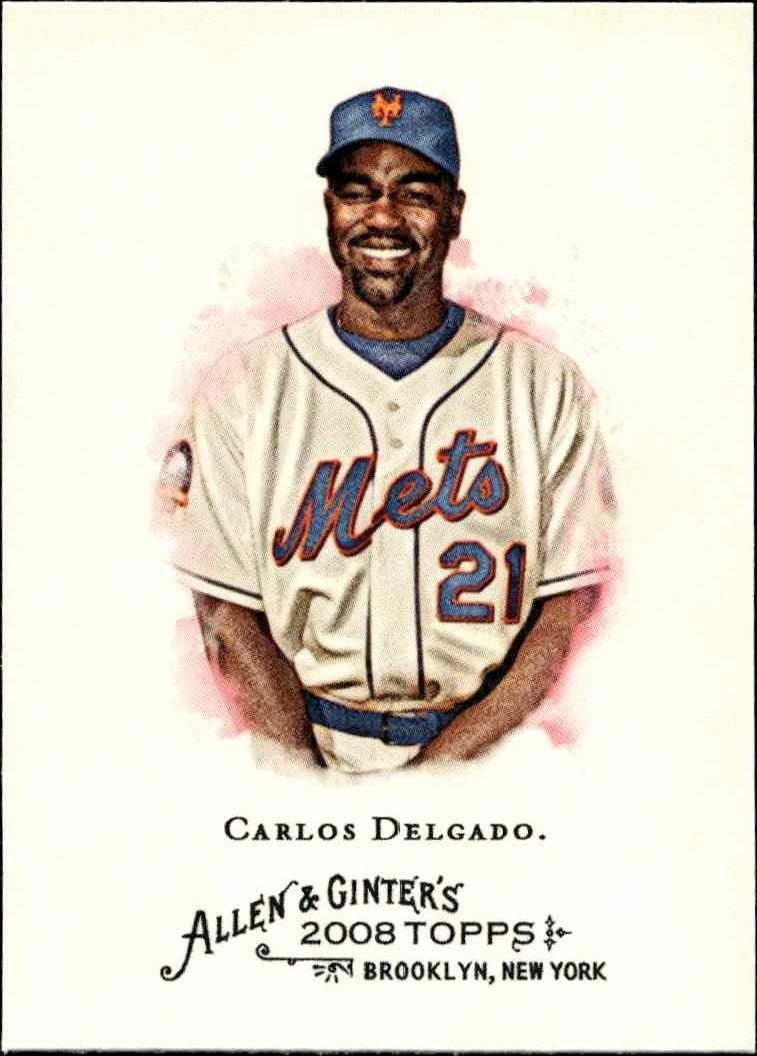 2008 Topps Allen & Ginter Carlos Delgado #52 trading card