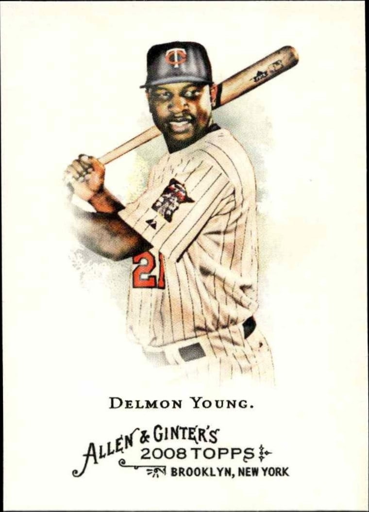 2008 Topps Allen & Ginter Delmon Young #156 trading card