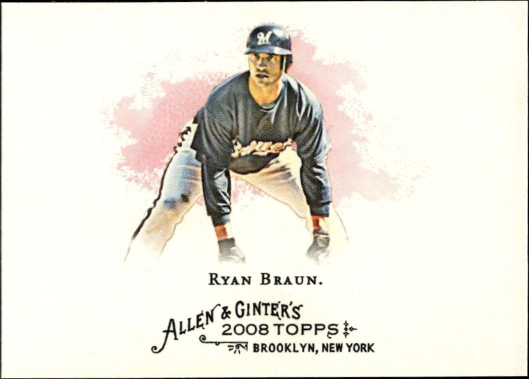 2008 Topps Allen & Ginter Ryan Braun #180 trading card