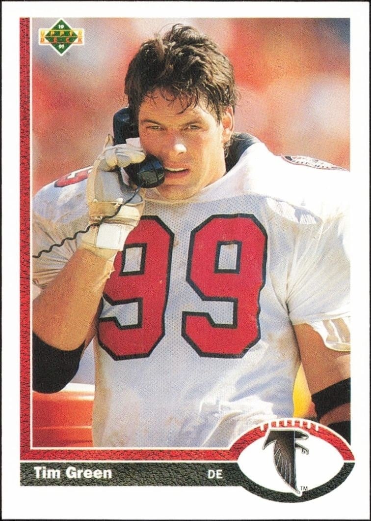 1991 Upper Deck Tim Green #195 football trading card front