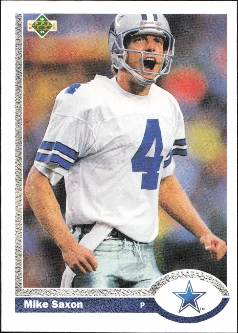 1991 Upper-Deck Mike Saxon #150 trading card
