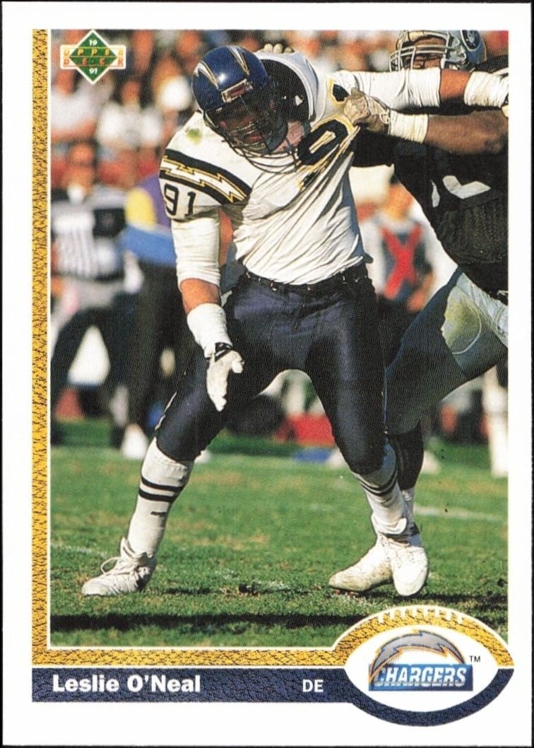 1991 Upper-Deck Leslie O'Neal #168 trading card