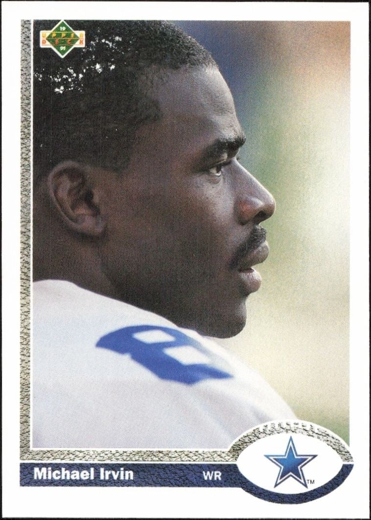 1991 Upper-Deck Michael Irvin #107 trading card