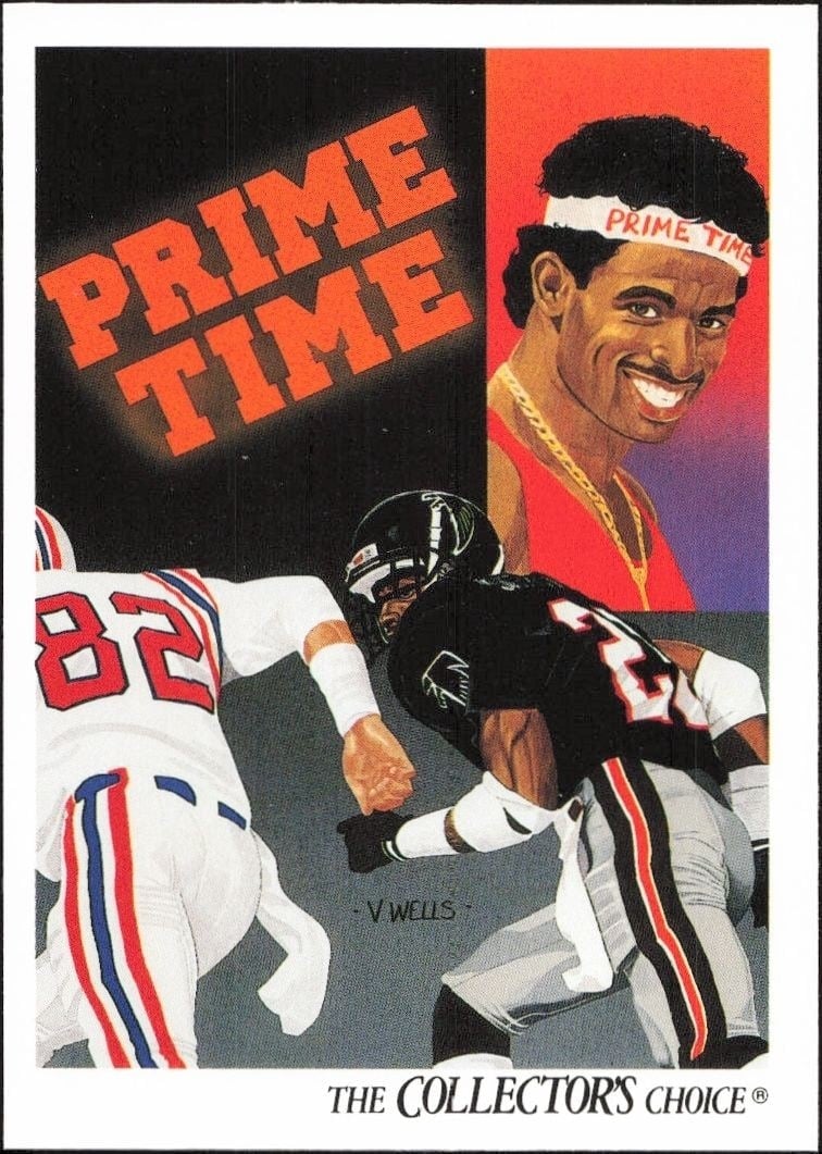 1991 Upper-Deck Deion Sanders #85 trading card