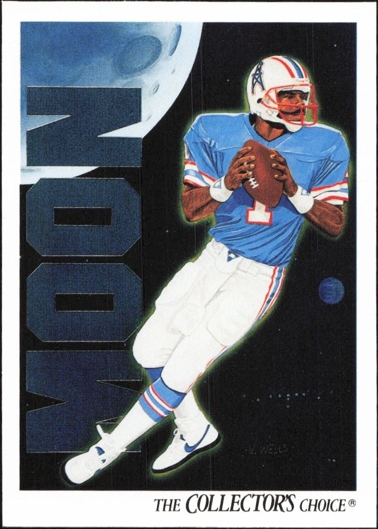 1991 Upper-Deck Warren Moon #90 trading card