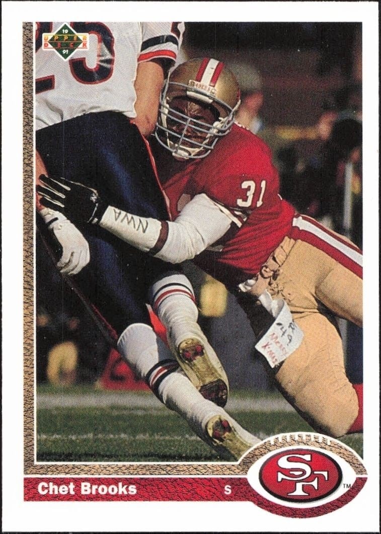 1991 Upper-Deck Chet Brooks #492 trading card