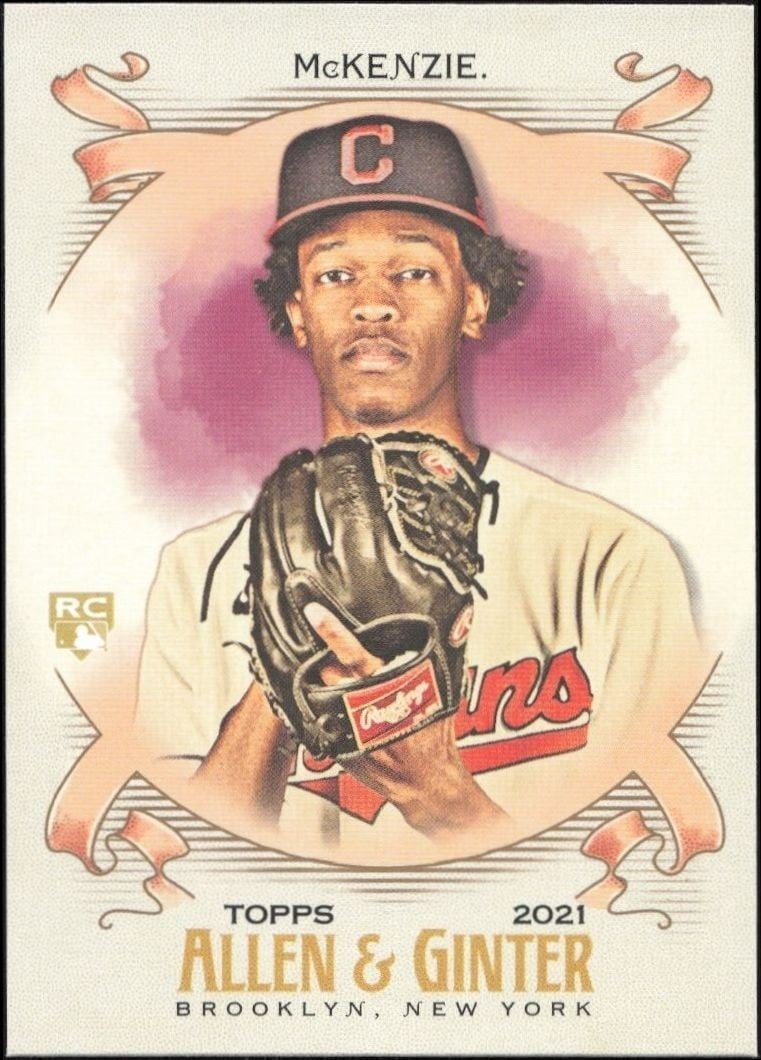 2021 Topps Allen & Ginter Triston McKenzie #283 baseball trading card front