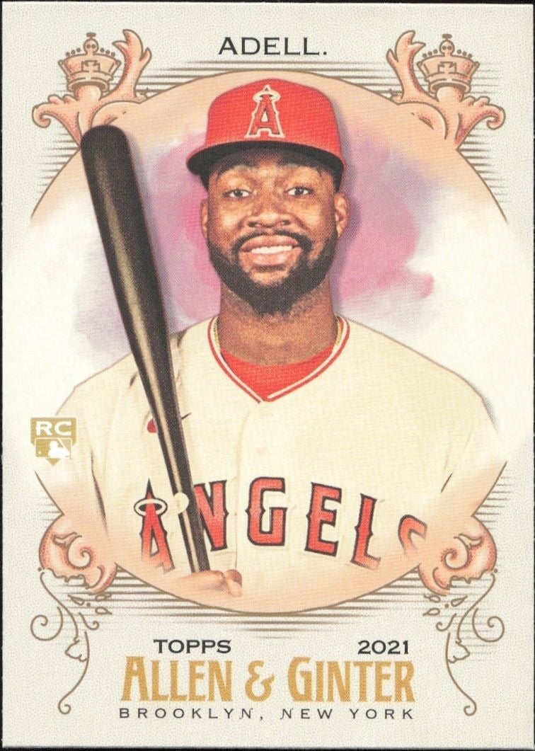 Jo Adell 2021 Topps Allen & Ginter #142 Baseball Trading Card - Front 2021 Topps Allen & Ginter Jo Adell #142 baseball trading card front