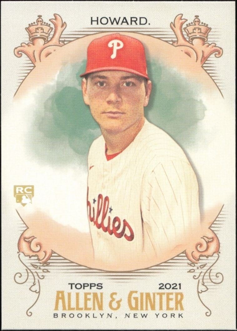 Spencer Howard 2021 Topps Allen & Ginter #29 Baseball Trading Card - Front 2021 Topps Allen & Ginter Spencer Howard #29 baseball trading card front