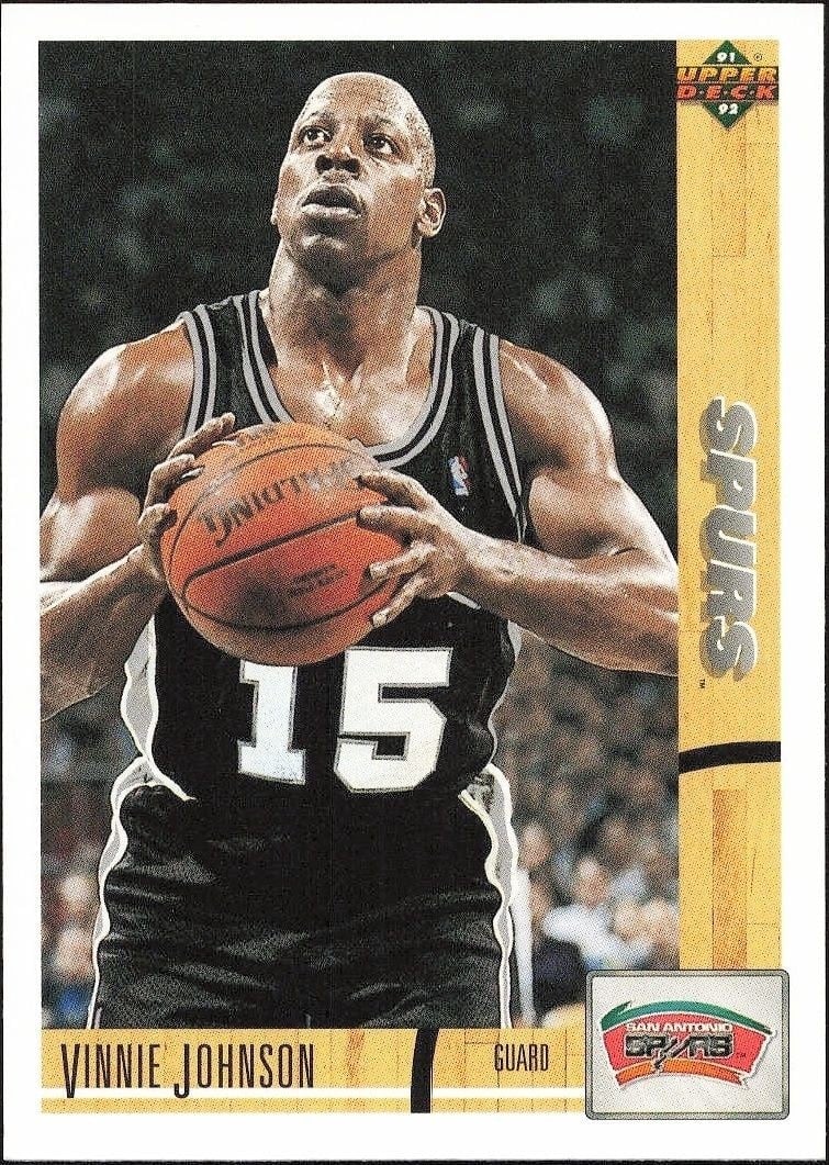 1991-92 Upper-Deck Vinnie Johnson #425 trading card