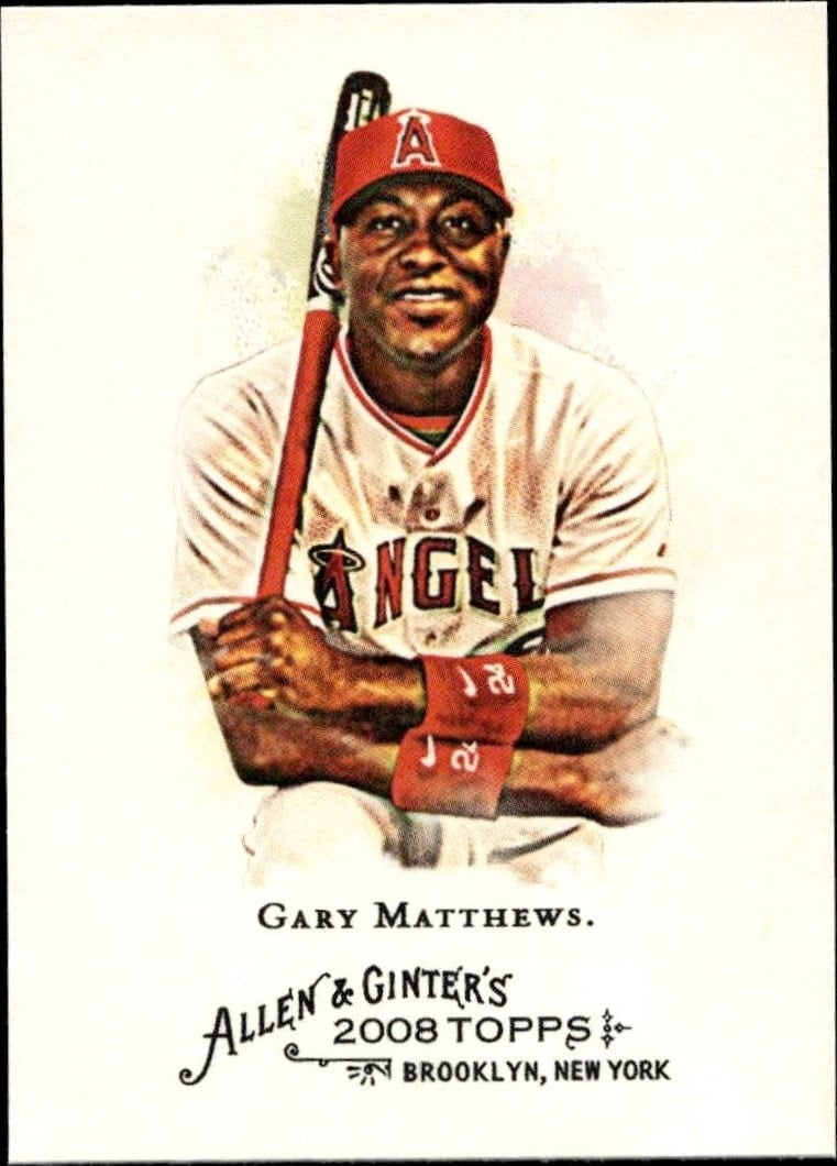 2008 Topps Allen & Ginter Gary Matthews #132 trading card