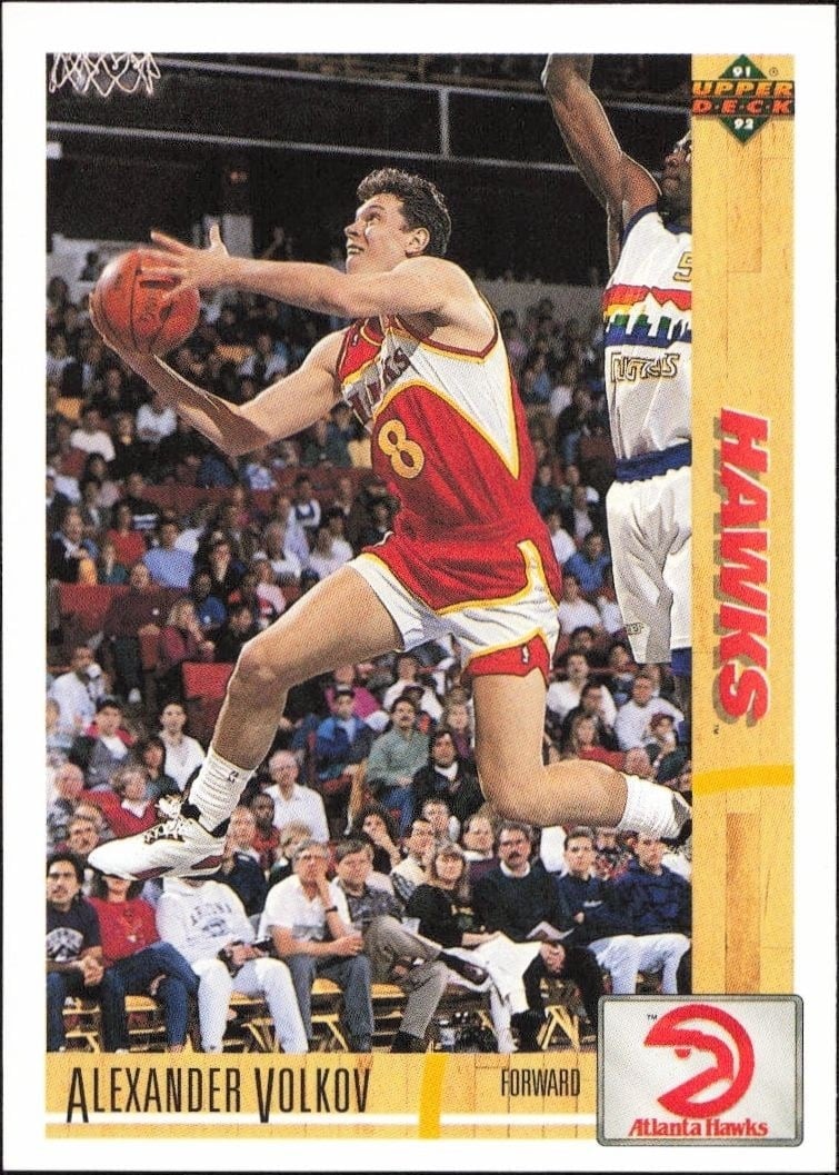 Alexander Volkov 1991-92 Upper Deck #411 Basketball Trading Card - Front 1991-92 Upper Deck Alexander Volkov #411 basketball trading card front