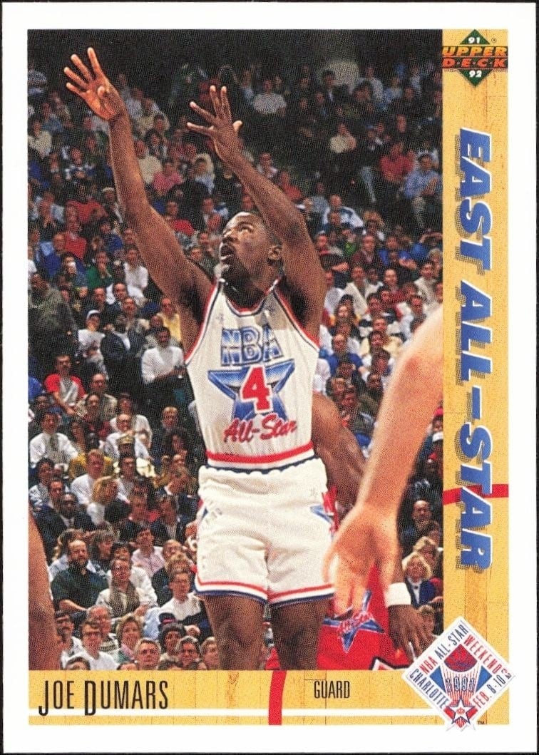 1991-92 Upper Deck Joe Dumars #61 basketball trading card front