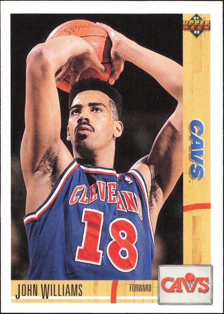 John Williams 1991-92 Upper Deck #249 Basketball Trading Card - Front 1991-92 Upper Deck John Williams #249 basketball trading card front