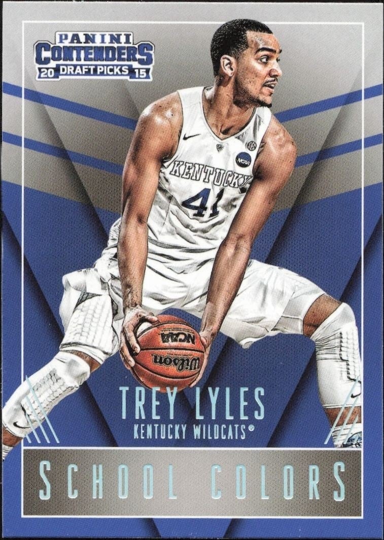 Trey Lyles 2015-16 Panini Contenders Draft Picks #46 Basketball Trading Card - Front 2015-16 Panini Contenders Draft Picks Trey Lyles #46 basketball trading card front