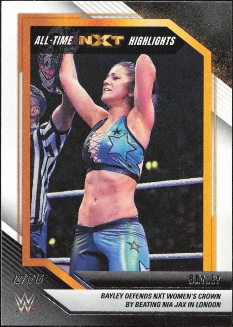2022 Panini WWE NXT Bayley #18 trading card