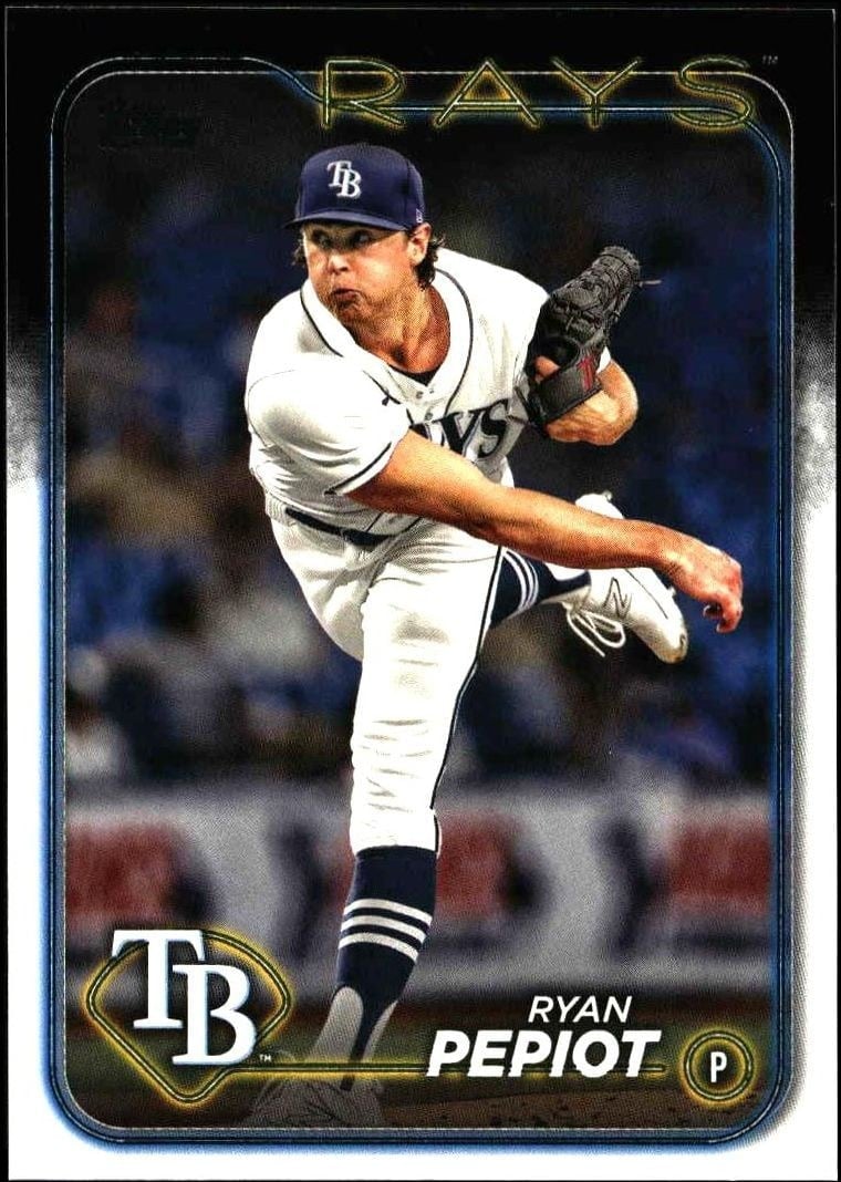 Ryan Pepiot 2024 Topps Series 2 #411 Baseball Trading Card - Front 2024 Topps Series 2 Ryan Pepiot #411 baseball trading card front