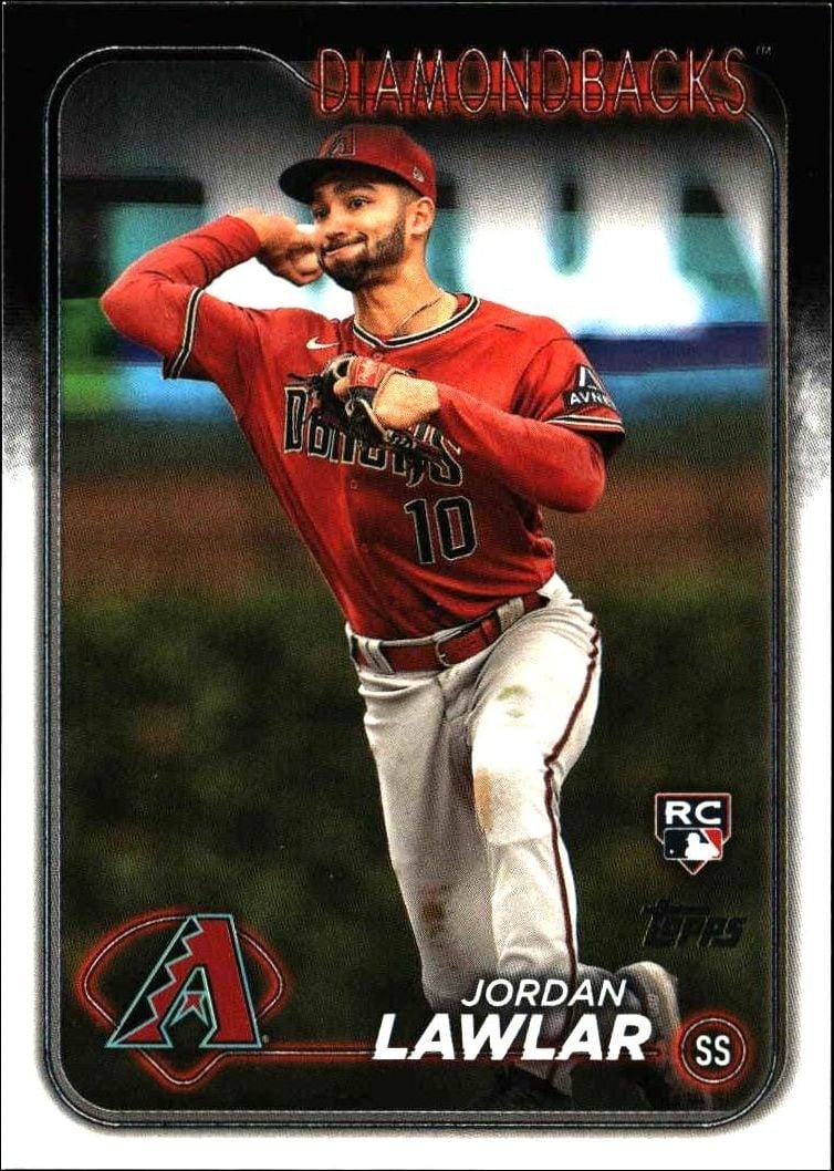 Jordan Lawlar 2024 Topps Series 2 #451 Baseball Trading Card - Front 2024 Topps Series 2 Jordan Lawlar #451 baseball trading card front