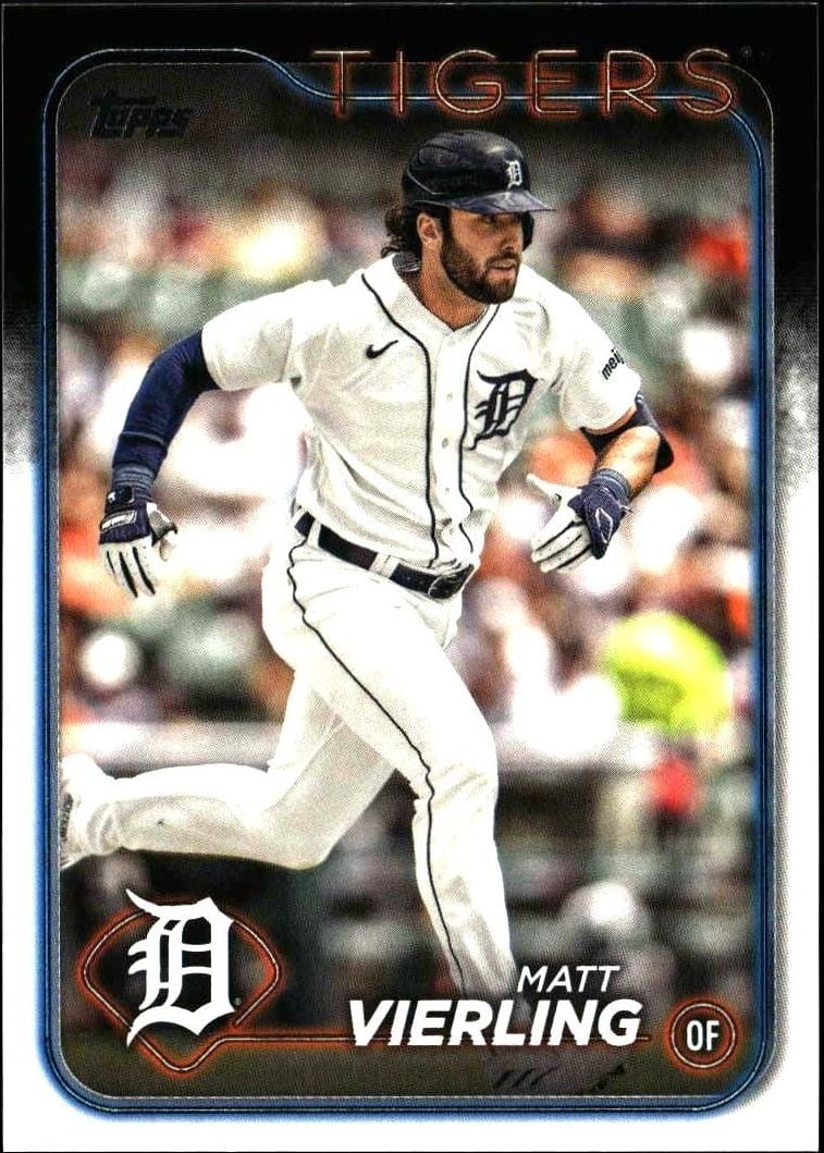 Matt Vierling 2024 Topps Series 2 #375 Baseball Trading Card - Front 2024 Topps Series 2 Matt Vierling #375 baseball trading card front