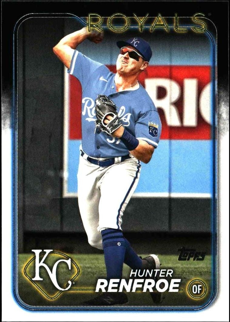 Hunter Renfroe 2024 Topps Series 2 #468 Baseball Trading Card - Front 2024 Topps Series 2 Hunter Renfroe #468 baseball trading card front