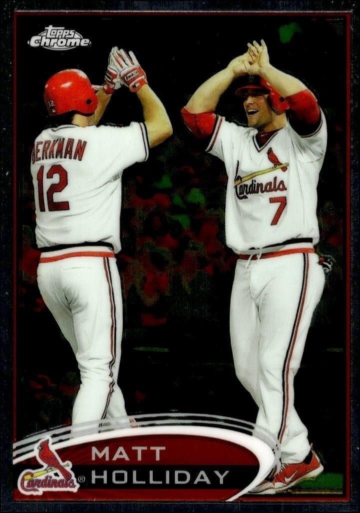 2012 Topps Chrome Matt Holliday #125 trading card