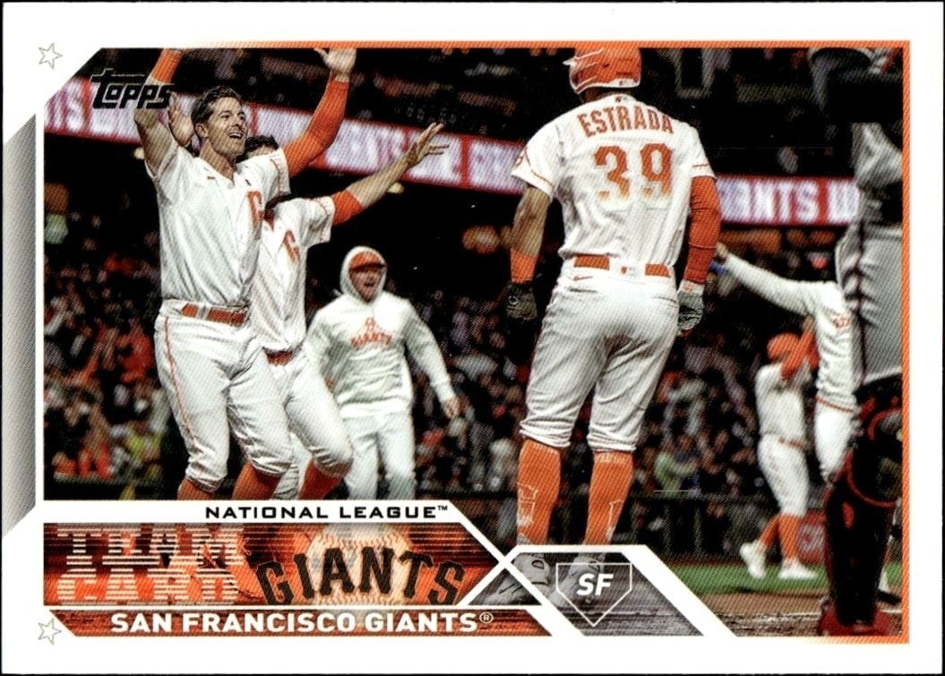 San Francisco Giants 2023 Topps #173 Baseball Trading Card - Front 2023 Topps San Francisco Giants #173 baseball trading card front
