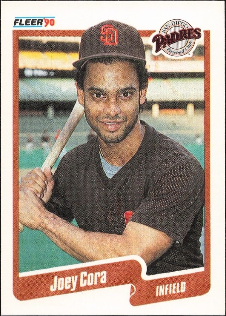 1990 Fleer Joey Cora #154 baseball trading card front