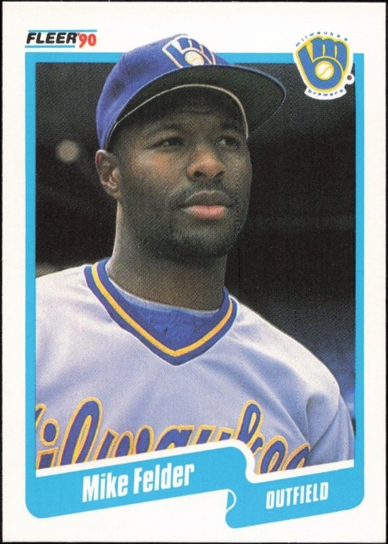 1990 Fleer Mike Felder #321 baseball trading card front