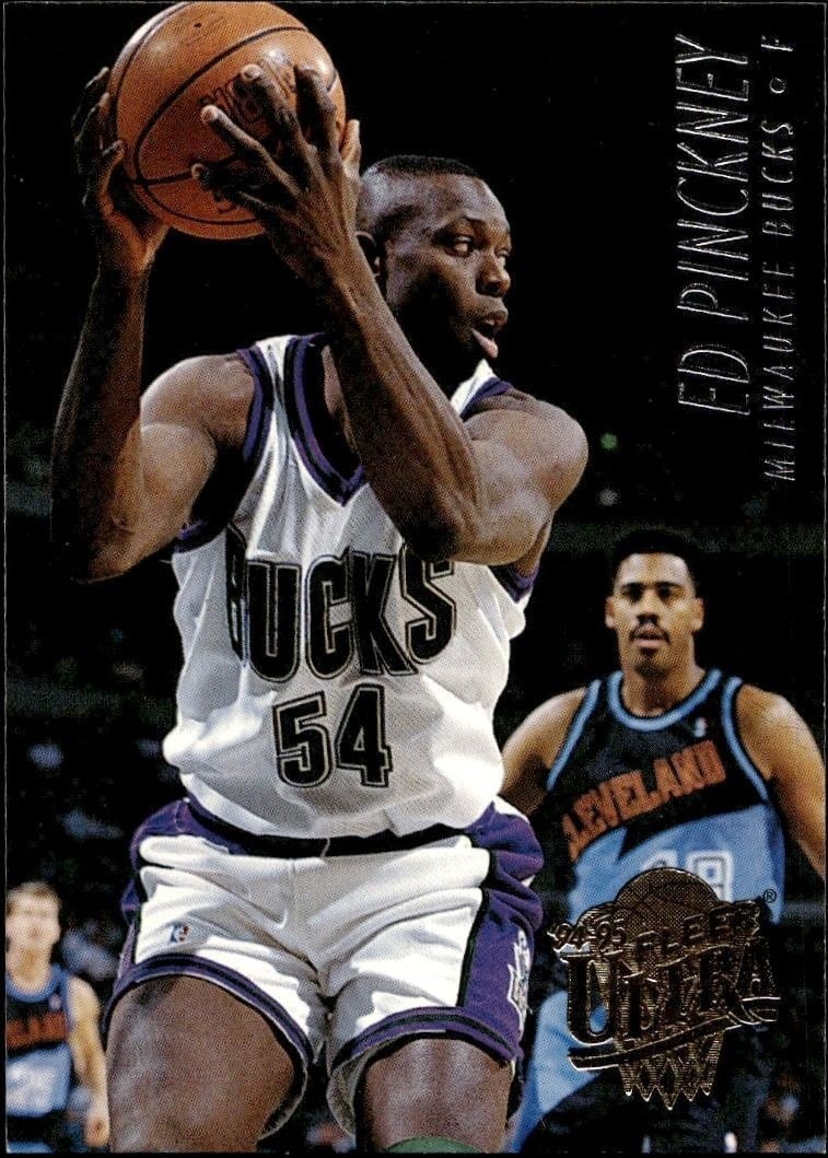 Ed Pinckney 1994-95 Fleer Ultra #286 Basketball Trading Card - Front 1994-95 Fleer Ultra Ed Pinckney #286 basketball trading card front